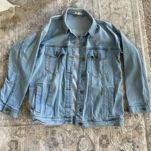 Eileen Fisher denim jacket organic stretch